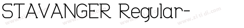 STAVANGER Regular字体转换